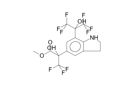 5-(1-HYDROXY-1-METHOXYCARBONYLTRIFLUOROETHYL)-7-(2-HYDROXYHEXAFLUOROPROP-2-YL)INDOLINE