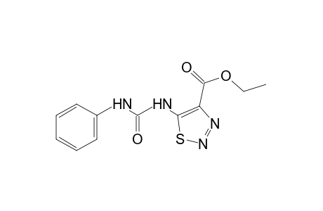 5-(3-phenylureido)-1,2,3-thiadiazole-4-carboxylic acid, ethyl ester