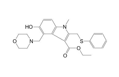 ethyl 5-hydroxy-1-methyl-4-(4-morpholinylmethyl)-2-[(phenylsulfanyl)methyl]-1H-indole-3-carboxylate