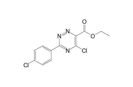 ethyl 5-chloro-3-(4-chlorophenyl)-1,2,4-triazine-6-carboxylate