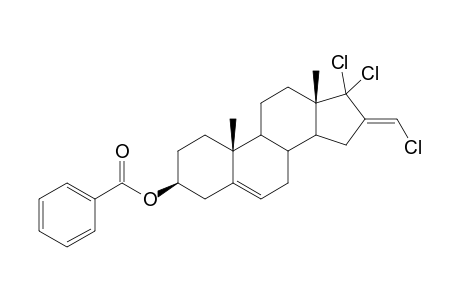 17,17-Dichloro-16(E)-chloromethylene-3.beta.-benzoyloxyandrost-5-ene