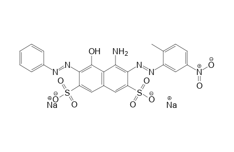 2,7-Naphthalenedisulfonic acid, 4-amino-5-hydroxy-3-[(2-methyl-5-nitrophenyl)azo]-6-(phenylazo)-, disodium salt