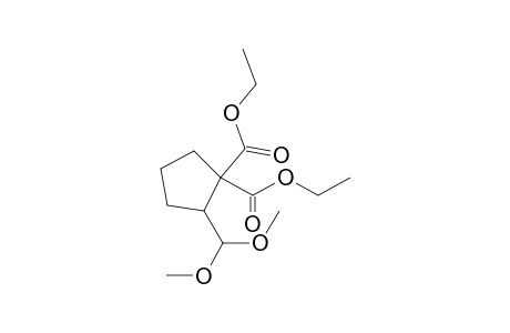 Diethyl 2-(dimethoxymethyl)cyclopentane-1,1-dicarboxylate