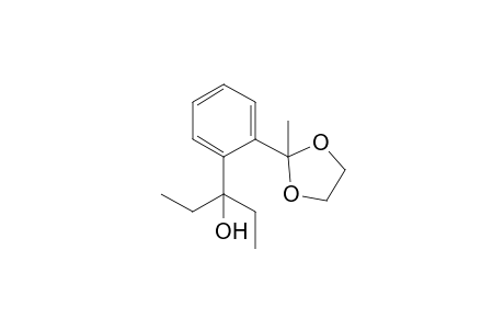 2-[2-(1-Ethyl-1-hydroxypropyl)phenyl]-2-methyl-1,3-dioxolane