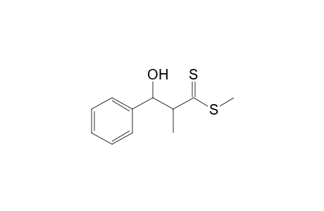 Methyl 3-hydroxy-2-methyl-3-phenyl-dithio-propanoate