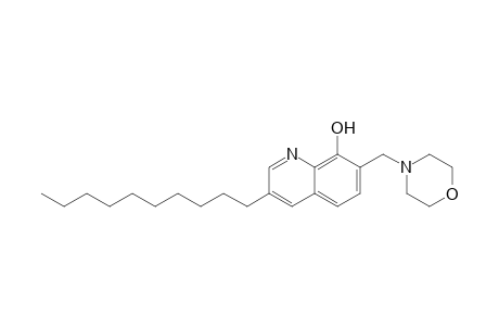 3-n-Decyl-8-hydroxy-7-(N-morpholinomethyl)quinoline