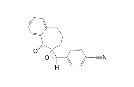 4-[(2'S,8R)-9-ketospiro[6,7-dihydro-5H-benzo[7]annulene-8,3'-oxirane]-2'-yl]benzonitrile