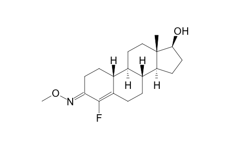 4-FLUORO-ESTR-4-ENE-17.BETA.-OL-3-ONE-3-(O-METHYLOXIME)