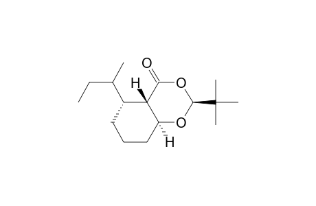 4H-1,3-Benzodioxin-4-one, 2-(1,1-dimethylethyl)hexahydro-5-(1-methylpropyl)-, [2S-[2.alpha.,4a.alpha.,5.beta.(R*),8a.beta.]]-