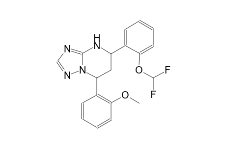 [1,2,4]triazolo[1,5-a]pyrimidine, 5-[2-(difluoromethoxy)phenyl]-4,5,6,7-tetrahydro-7-(2-methoxyphenyl)-
