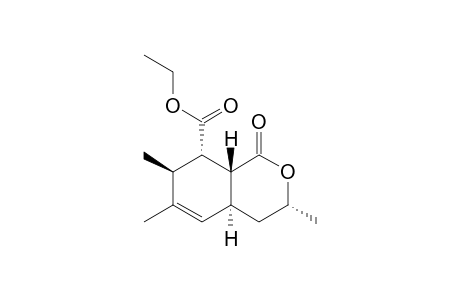 Ethyl (3R*,4aS*,7S*,8S*,8aR*)-3,6,7-trimethyl-1-oxo-3,4,4a,7,8,8a-hexahydro-1H-isochromene-8-carboxylate