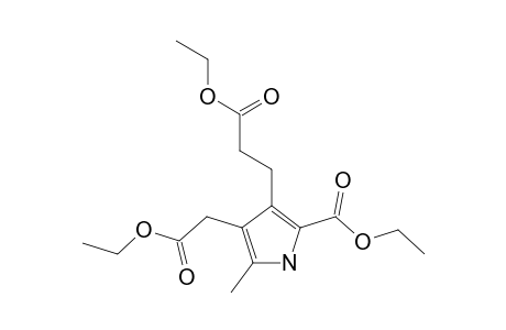 3-ETHOXYCARBONYLETHYL-4-ETHOXYCARBONYLMETHYL-5-METHYL-PYRROL-2-CARBONSAEUREETHYLESTER