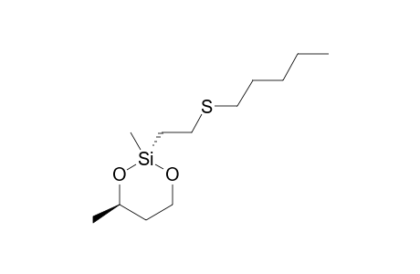 2,4-DIMETHYL-2-(2-PENTHYLTHIOETHYL)-1,3-DIOXA-2-SILACYCLOHEXANE