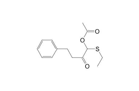 1-(ethylthio)-2-oxo-4-phenylbutyl acetate