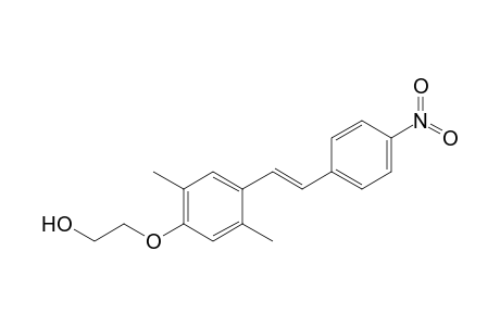 (E)-1-[2',5'-dimethyl-4'-(2''-hydroxyethoxy)-phenyl]-2-(4'-nitrophenyl)ethene