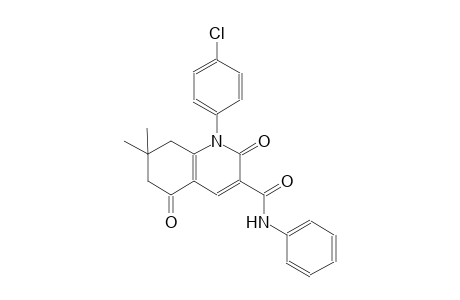 1-(4-chlorophenyl)-7,7-dimethyl-2,5-dioxo-N-phenyl-1,2,5,6,7,8-hexahydro-3-quinolinecarboxamide