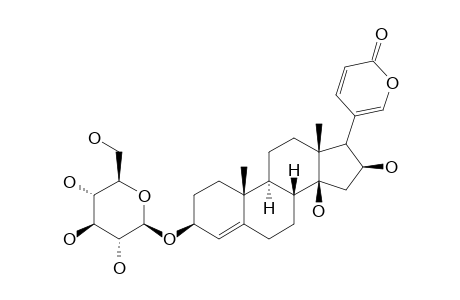 16-BETA-HYDROXY-SCILLARENIN-3-O-BETA-D-GLUCOSIDE