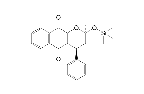 cis-2-Methyl-4-phenyl-2-(trimethylsiloxy)-3,4-dihydro-2H-naphtho[2,3-b]pyran-5,10-dione