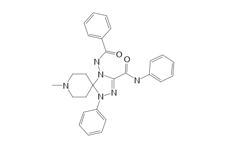 4-BENZOYLAMINO-8-METHYL-1-PHENYL-3-PHENYLAMINOCARBONYL-1,2,4,8-TETRAAZA-SPIRO-[4.5]-DEC-2-ENE