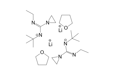 Dilithium(I) bis[[(E)-C-(aziridin-1-yl)-N-ethylcarbonimidoyl]-tert-butyl-azanide]ditetrahydrofuran