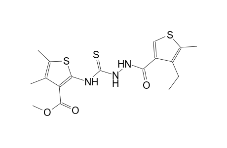 methyl 2-[({2-[(4-ethyl-5-methyl-3-thienyl)carbonyl]hydrazino}carbothioyl)amino]-4,5-dimethyl-3-thiophenecarboxylate