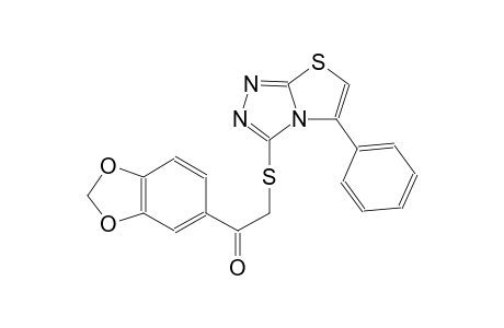 ethanone, 1-(1,3-benzodioxol-5-yl)-2-[(5-phenylthiazolo[2,3-c][1,2,4]triazol-3-yl)thio]-