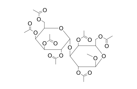 METHYL 2,4,6-TRI-O-ACETYL-3-O-(2,3,4,6-TETRA-O-ACETYL-ALPHA-D-GALACTOPYRANOSYL)-BETA-D-GALACTOPYRANOSIDE