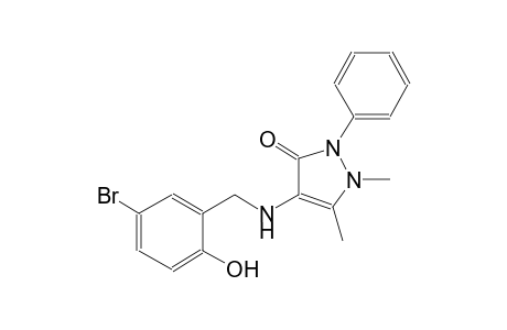 4-[(5-bromo-2-hydroxybenzyl)amino]-1,5-dimethyl-2-phenyl-1,2-dihydro-3H-pyrazol-3-one