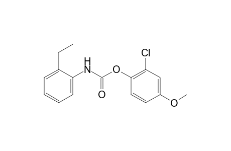 o-ethylcarbanilic acid, 2-chloro-4-methoxyphenyl ester