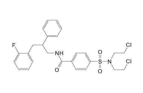 Benzamide, 4-[[bis(2-chloroethyl)amino]sulfonyl]-N-[3-(2-fluorophenyl)-2-phenylpropyl]-