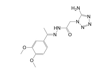 2-(5-amino-1H-tetraazol-1-yl)-N'-[(E)-1-(3,4-dimethoxyphenyl)ethylidene]acetohydrazide