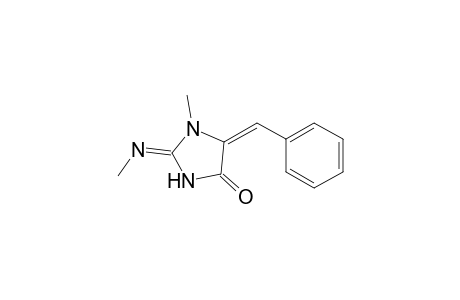 4-Imidazolidinone, 1-methyl-2-(methylimino)-5-(phenylmethylene)-
