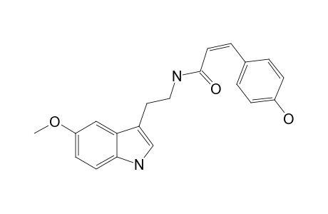 CIS-CENTCYAMINE;(Z)-N-(4-HYDROXYCINNAMOYL)-5-METHOXYTRYPTAMINE