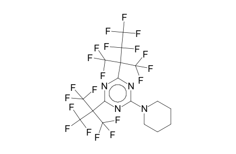 2-[2,2,3,3,3-Pentafluoro-1,1-bis(trifluoromethyl)propyl]-4-piperidino-6-[2,2,2-trifluoro-1,1-bis(trifluoromethyl)ethyl]-1,3,5-triazine