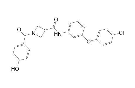N-(3-(4-chlorophenoxy)phenyl)-1-(4-hydroxyphenylcarbonyl)azetidine-3-carboxamide