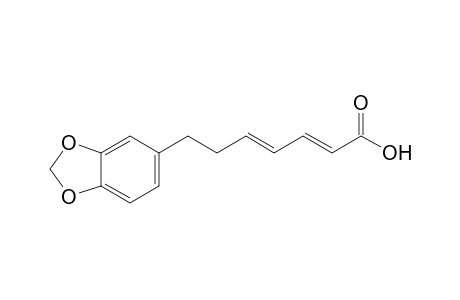 (2E,4E)-7-(1,3-benzodioxol-5-yl)hepta-2,4-dienoic acid