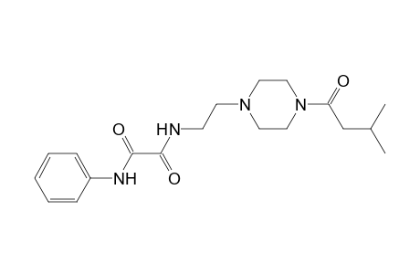 N~1~-{2-[4-(3-methylbutanoyl)-1-piperazinyl]ethyl}-n~2~-phenylethanediamide