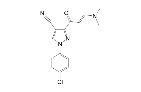 1-(4-CHLOROPHENYL)-3-((E)-3-DIMETHYLAMINOACRYLOYL)-1H-PYRAZOLE-4-CARBONITRILE