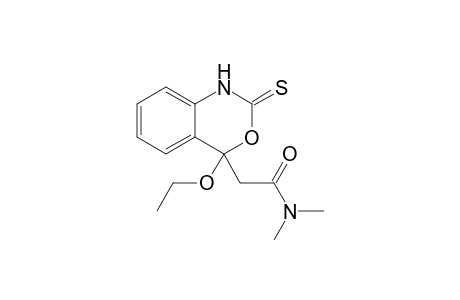 N,N-Dimethyl-2-(4-ethoxy-2-thioxo-1,4-dihydro-3,1-benzoxazin-4-yl)acetamide