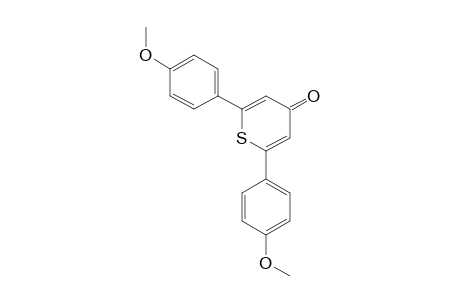 4H-thiopyran-4-one, 2,6-bis(4-methoxyphenyl)-
