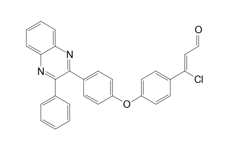 2-Propenal, 3-chloro-3-[4-[4-(3-phenyl-2-quinoxalinyl)phenoxy]phenyl]-