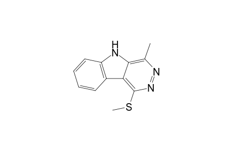 4-Methyl-1-(methylsulfanyl)-5H-pyridazino[4,5-b]indole