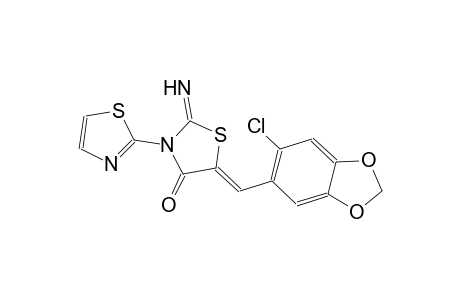 5'-(6-Chloro-benzo[1,3]dioxol-5-ylmethylene)-2'-imino-[2,3']bithiazolyl-4'-one