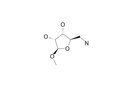 METHYL_5-AMINO-5-DEOXY-BETA-D-RIBOFURANOSIDE;MAJOR_ISOMER