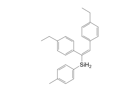 (E)-(1,2-Bis(4-ethylphenyl)vinyl)(p-tolyl)silane