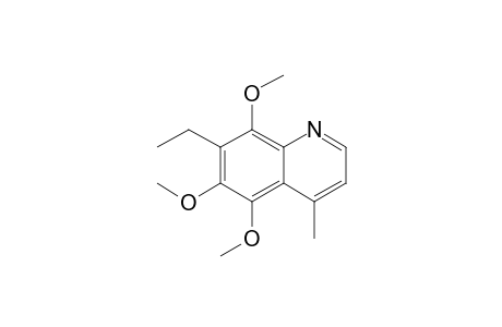 5,6,8-Trimethoxy-7-ethyl-4-methylquinoline