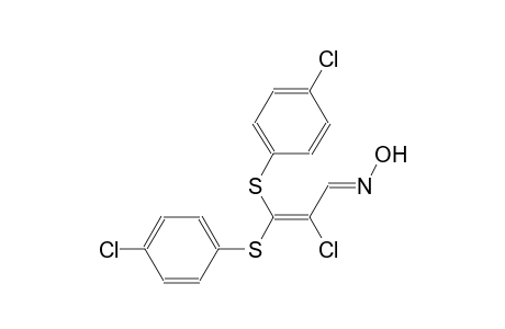 (1E)-2-chloro-3,3-bis[(4-chlorophenyl)sulfanyl]-2-propenal oxime
