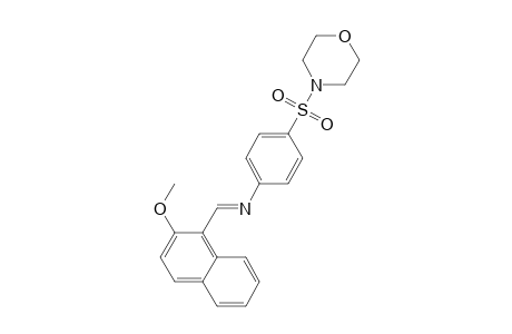 (2-methoxy-naphthalen-1-ylmethylene)-[4-(morpholine-4-sulfonyl)-phenyl]-amine