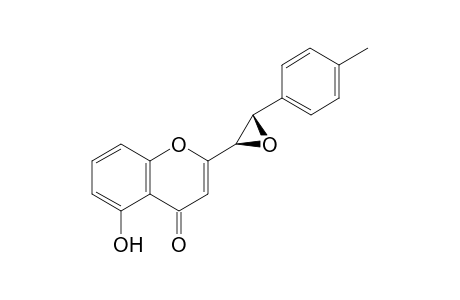 2-[(2R,3S)-3-(4-methylphenyl)oxiran-2-yl]-5-oxidanyl-chromen-4-one