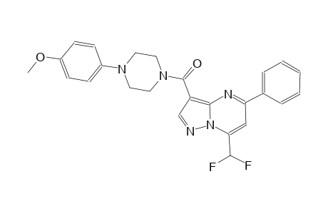 7-(difluoromethyl)-3-{[4-(4-methoxyphenyl)-1-piperazinyl]carbonyl}-5-phenylpyrazolo[1,5-a]pyrimidine